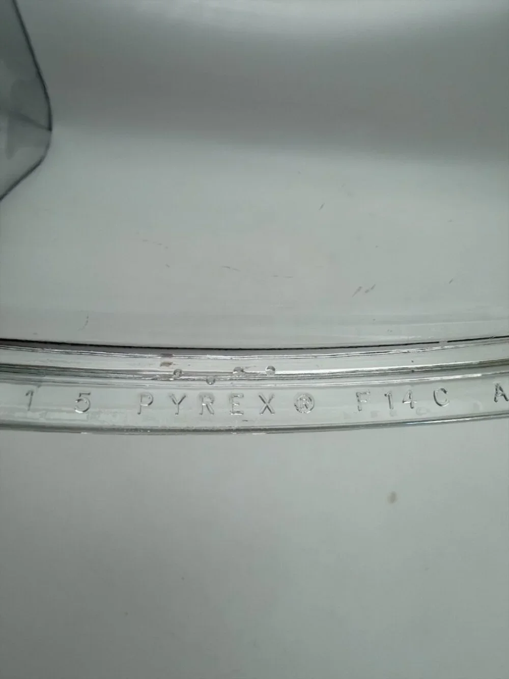 Pyrex Clear Glass Lid Only F14 C A  Rectangle‎ 4 Qt. 12.5 X 9.75 EUC